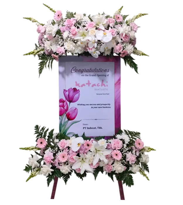 endless-happiness-standing-flower-pink-jakarta-chiara-florist1