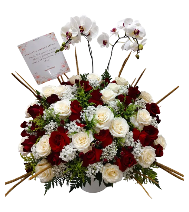 red-white-prestige-rangkaian-bunga-meja-jakarta-chiara-florist1